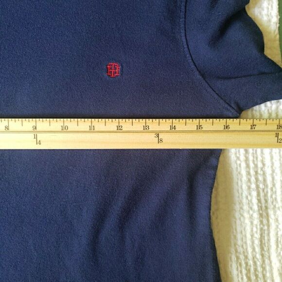 Tommy Hilfiger Women's Size M Long Sleeve Sleepwear Tee T Shirt Logo Navy Blue - Picture 7 of 8